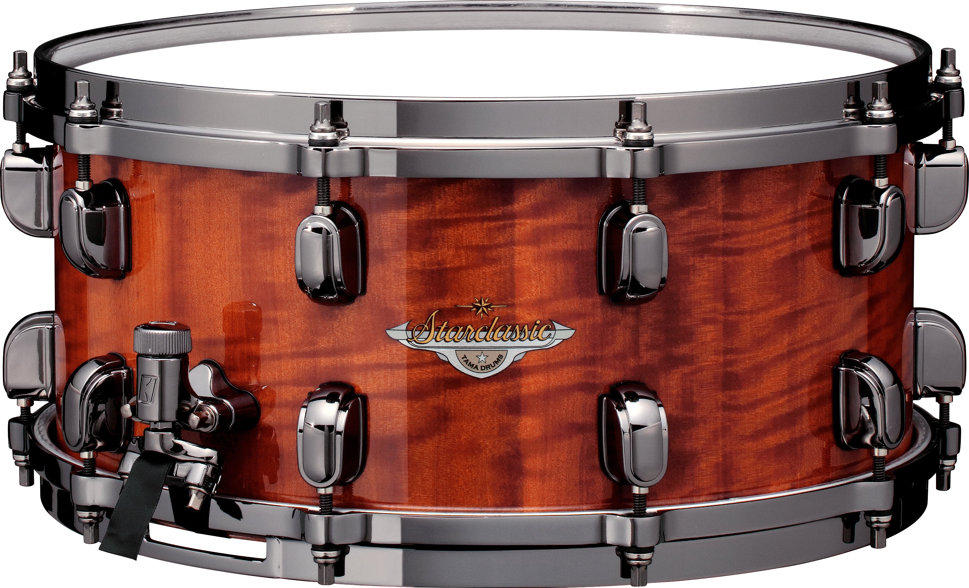 ~LIMITED EDITION~ Tama Starclassic Bubinga 6.5x14 Snare Drum in Figured Gloss African Cherry with Black Nickel Hardware *IN STOCK*